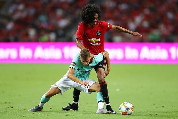 FC Internazionale's defenders failing to hold on Chong- 2019 International Champions Cup